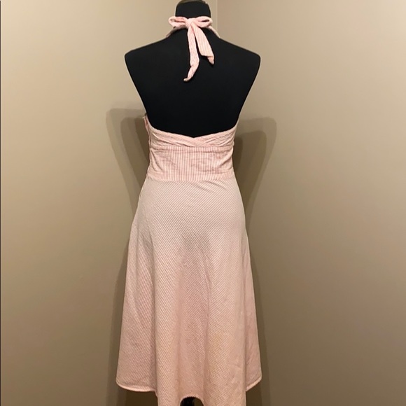 Striped halter dress - Picture 4 of 5